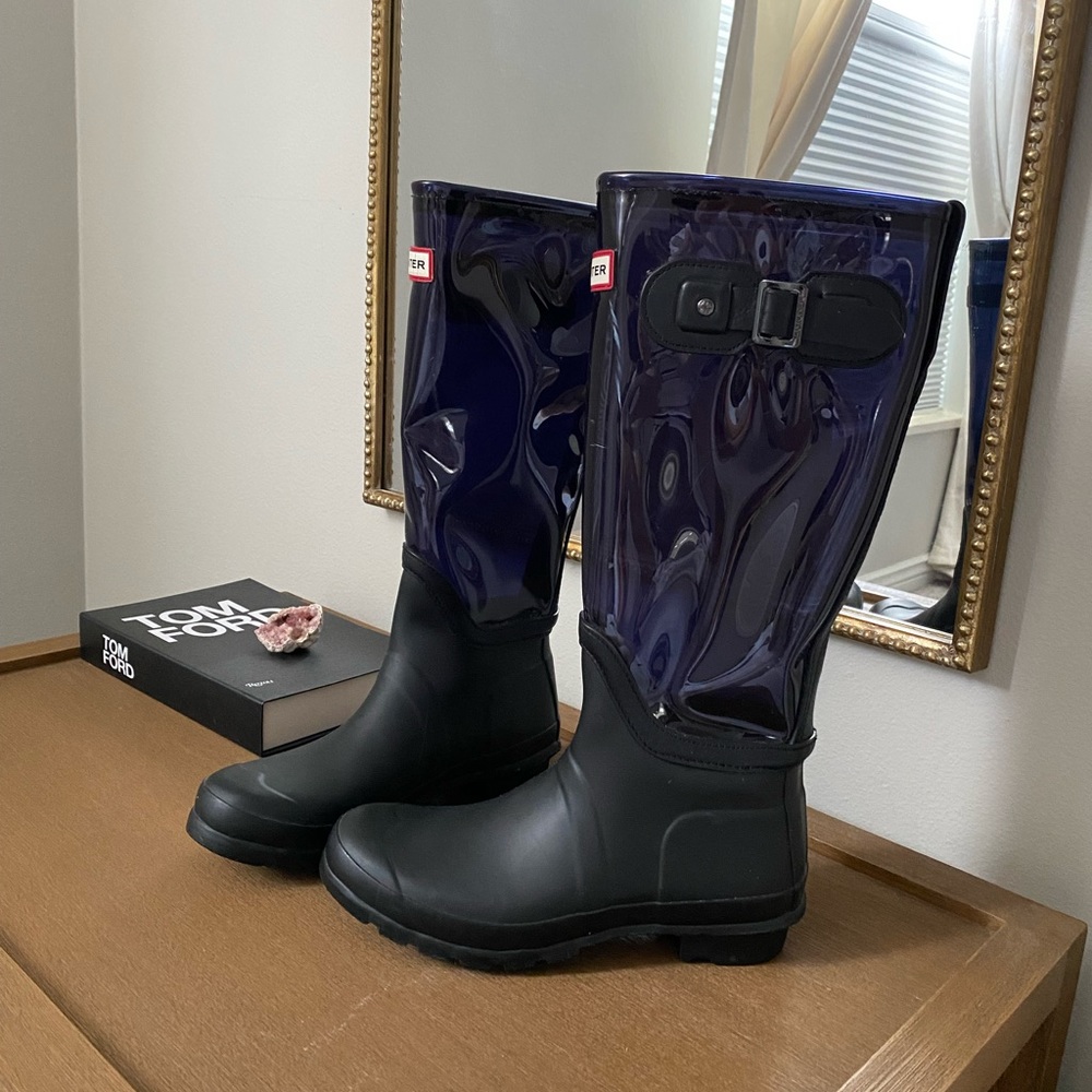The Original Hunter Clear Leg Wellington rain boot